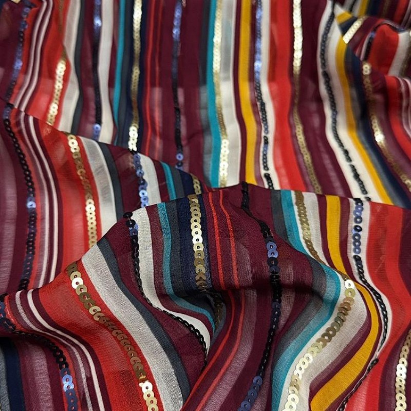 Tecido de lantejoulas bordado  - Ethnic Fashion Designers avaliação e preço