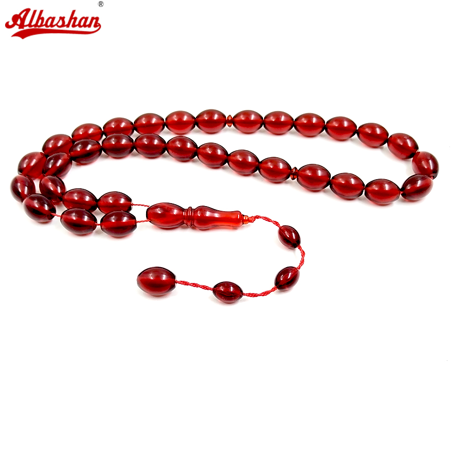 Tasbih de resina vermelha com  - Ethnic Fashion Store avaliação e preço