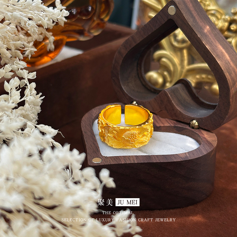 Anel feminino de ouro 24K 9999 - Ethnic Fashion Store avaliação e preço