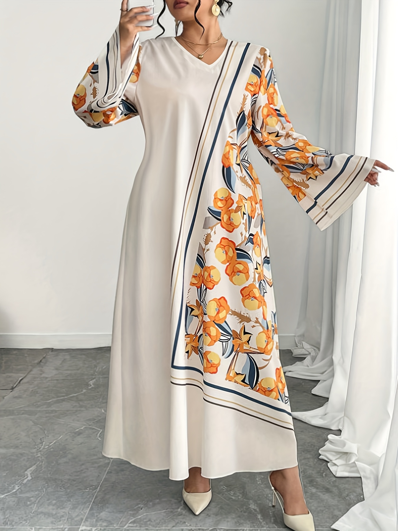 Vestido Robe Feminino Plus Siz - Ethnic Style Dresses avaliação e preço