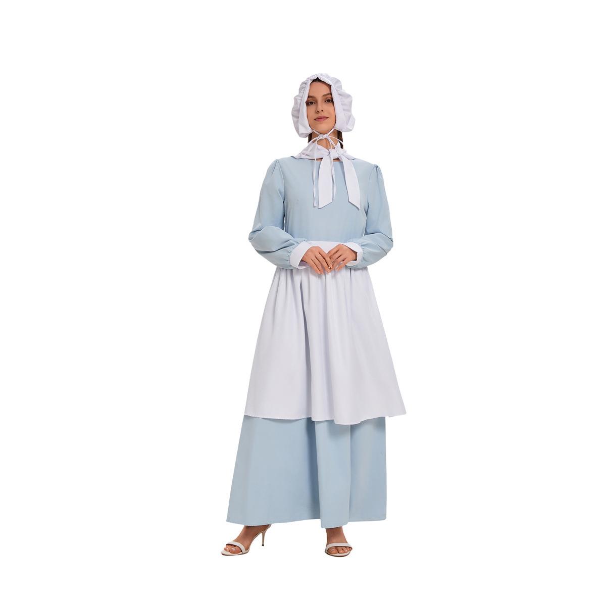 Vestido COS Azul de Halloween  - Ethnic Style Dresses avaliação e preço